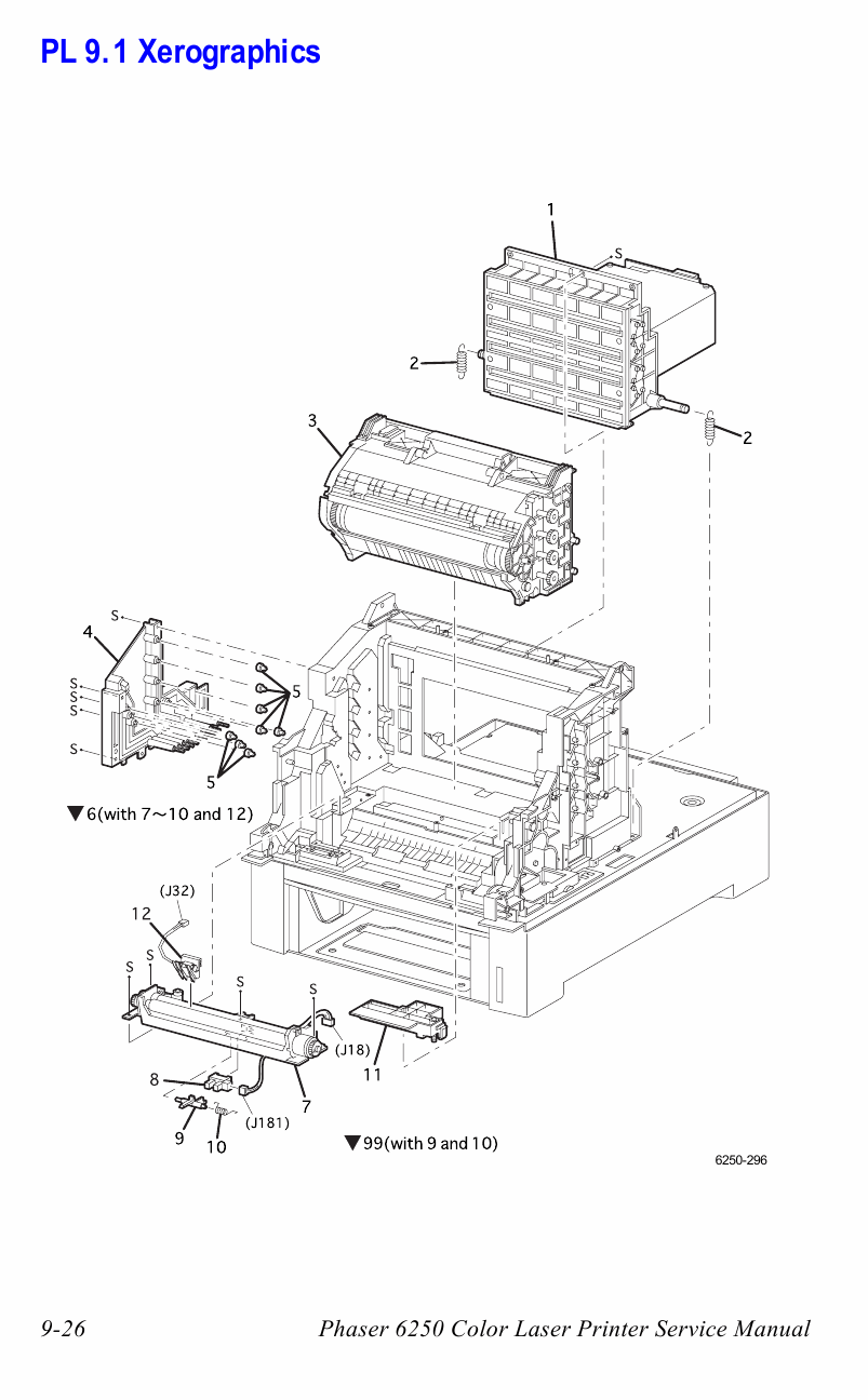 Xerox Phaser 6250 Parts List Manual-3